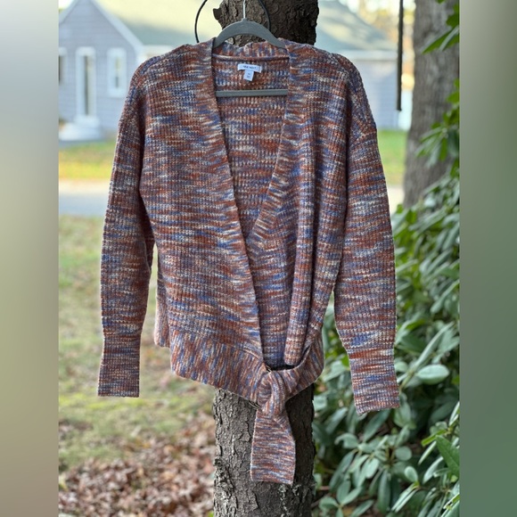 Nine West Sweaters - Nine West Multicolor Knit Cardigan- adjustable loose belt